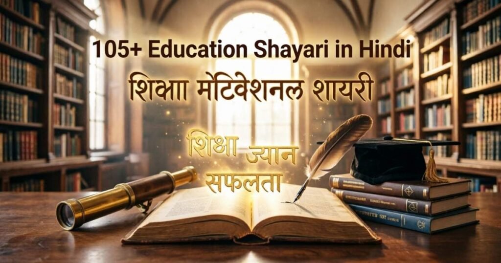 105+ Education Shayari in Hindi | शिक्षा मोटिवेशनल शायरी