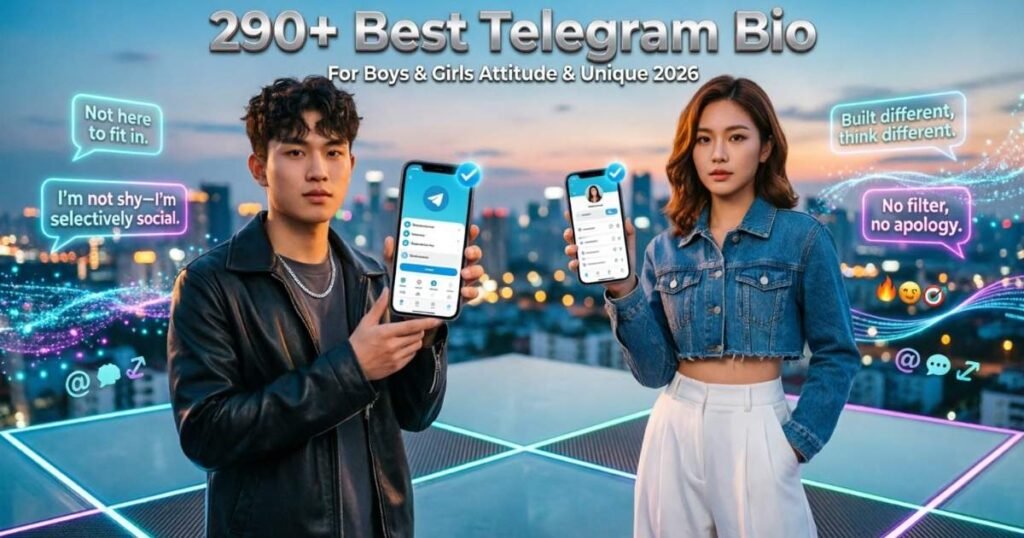 290+ Best Telegram Bio For Boys & Girls Attitude & Unique 2026