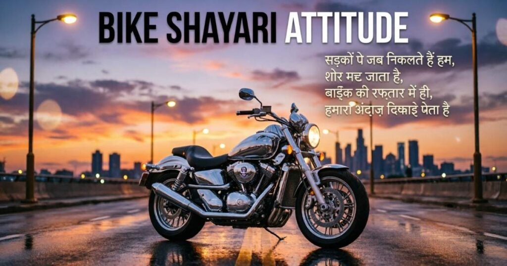 60+ Best Bike Shayari Attitude | बाइक पर शायरी व स्टेटस –