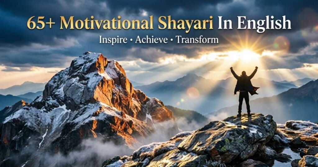 65+ Motivational Shayari In English