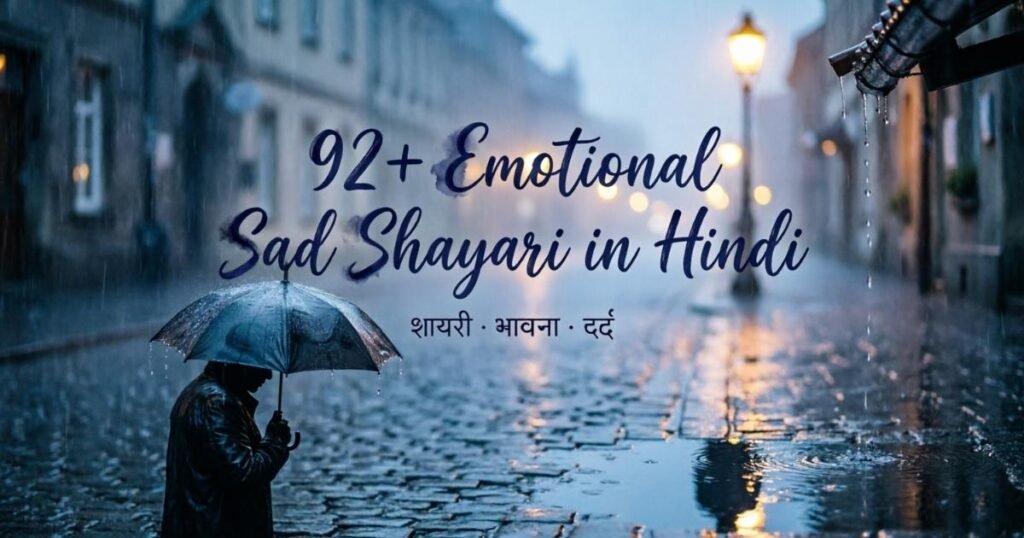 92+ Emotional Sad Shayari in Hindi