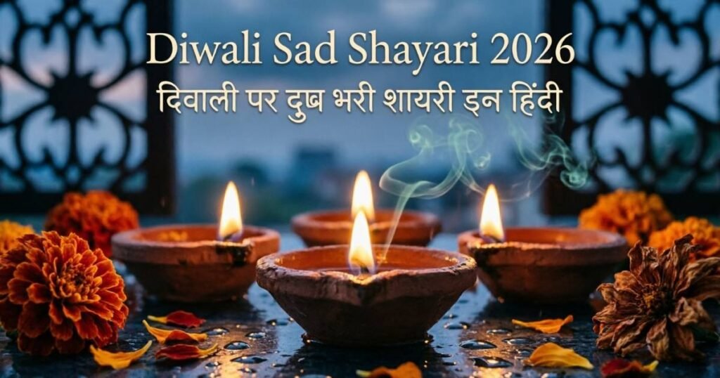 Diwali Sad Shayari 2026 : दिवाली पर दुख भरी शायरी इन हिंदी –