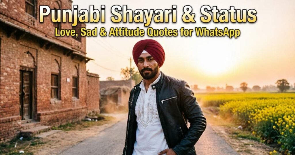 Punjabi Shayari & Status: Love, Sad & Attitude Quote for WhatsApp